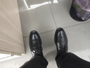 奧康男鞋正裝皮鞋男士商務(wù)休閑皮鞋增高系帶正裝鞋婚鞋 黑色增高 40 曬單實(shí)拍圖