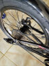 狼途（Langtu） 20寸铝合金折叠自行车男女8速成人学生运动单车便携免安装KY028 亮黑（碟刹版） 20寸 实拍图