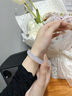 中國黃金（CHINA GOLD）白月光玉手鐲女瑪瑙玉髓手鐲鐲子玉鐲七夕情人節(jié)生日禮物女友老婆 5%嚴選高冰.白月光【60圈口】 曬單實拍圖