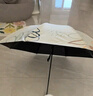 天堂傘遮陽傘太陽傘黑膠防曬傘防紫外線晴雨傘兩用女士超輕便攜UPF50+ 一簾花夢-3折-奶酪色 曬單實拍圖