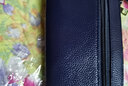 酷奇袋鼠女包輕奢軟皮四拉鏈雙層手拿錢(qián)包袋女士時(shí)尚潮搭大容量零錢(qián)鑰匙手 深藍色 曬單實(shí)拍圖