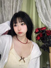 伊夢嬌紅瑪瑙項鏈女水晶瑪瑙玉髓翡翠玉石紅色寶石散珠子本命年頸鏈鎖骨 紅瑪瑙+珍珠 曬單實拍圖
