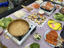 飛圖樂卡式爐戶外便攜式爐具炊具火鍋野餐卡斯卡磁瓦斯爐家用燃氣灶套裝 卡式爐烤盤套裝含30cm麥飯石烤盤 曬單實拍圖