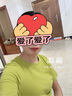 妖精的口袋收腰褶皺開叉t袖連衣裙女2024夏新款簡約氣質(zhì)顯瘦裙子 青蘋果綠色 S 曬單實拍圖