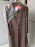 皮爾卡丹女裝新款雙面羊絨大衣女中長(cháng)款格子羊毛雙面呢子媽媽 桔格 3XL (130斤-140斤) 曬單實(shí)拍圖