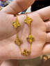 周大福 四葉草五花手鏈黃金工費(fèi)1280)16.25cm約11.47g F233885禮物 曬單實(shí)拍圖