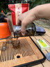 茶皇子便攜式泡茶壺旅行戶外茶具套裝磁吸過濾茶水分離快客杯一壺三杯 煙灰 曬單實(shí)拍圖