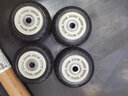 衡固米想橡膠單輪組合萬(wàn)向輪輪子配件替換用輪胎平板小推車(chē)輪子轱轆 4寸悍馬橡膠單輪（4個(gè)） 曬單實(shí)拍圖