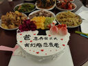 知印木糖醇生日蛋糕同城配送老人長(zhǎng)輩無(wú)蔗糖新鮮淡奶油全國(guó)禮物同城 壽桃木糖醇蛋糕 10英寸(適合4-8人) 曬單實(shí)拍圖