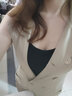別語(yǔ) 黑色吊帶背心女夏季新款內搭外穿運動(dòng)美背秋冬打底無(wú)袖短款上衣 黑色 【u領(lǐng) 短款】 M (85-96斤) 曬單實(shí)拍圖