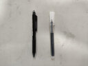 晨光(M&G)文具 热可擦中性笔 简约按动子弹头晶蓝色水笔0.5mm 小学生用热敏摩擦签字笔 12支/盒AKPH3301B2  实拍图