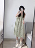 黛夢思   DAMOS·LOVE睡裙夏季新品吊帶寬松版型甜美可愛減齡舒適性感連衣裙家居服 綠色 M /身高155-161 體重80-105 曬單實拍圖