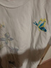 得芊逸蝴蝶刺繡高端小眾設(shè)計感青年短袖T恤男時尚潮牌歐貨半袖寬松體恤 白色 XL(建議115-130斤內(nèi)) 曬單實拍圖