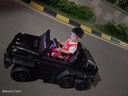 奔馳大G越野兒童電動(dòng)車(chē)6輪遙控寶寶電動(dòng)汽車(chē)雙座超大號男女1-8小孩駕駛玩具車(chē)可坐大人童車(chē) 頂配黑色+所有功能+2個(gè)大電瓶+發(fā)泡軟輪 曬單實(shí)拍圖