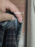 棉致夾克外套男春秋新款毛呢外套男格子復(fù)古時(shí)尚夾克男休閑 深灰（款） XL 曬單實(shí)拍圖