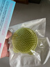 HIHIDEFRIENDS新生嬰兒洗澡海綿寶寶洗頭刷搓澡泥兒童沐浴擦用品小孩洗澡神器 云杉綠洗頭刷+萌萌龍搓澡棉 曬單實(shí)拍圖
