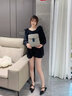 IT MANCLACYK輕奢包包真皮包包女2025韓版新款經(jīng)典百搭旅游背包雙肩包潮 藍色 曬單實(shí)拍圖