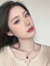 洛希曼四葉草項鏈女時尚飾品生日禮物送女朋友老婆【免費(fèi)刻字】 豪華禮盒+【刻字】孔雀石項鏈 曬單實拍圖
