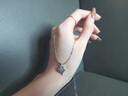 MZMZ品牌鉑金項鏈女PT950白金飾品首飾生日七夕情人節(jié)禮物送女友 PT950-鉑金項鏈-鉑金莫桑鉆吊墜 曬單實拍圖