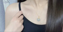 IS YOUS925銀和田玉福氣平安扣項(xiàng)鏈女飾品情人節(jié)生日禮物送女友老婆媽媽 和田玉福氣平安扣項(xiàng)鏈+品牌禮盒 曬單實(shí)拍圖