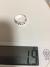 純已久銀飾【免費刻字】990銀滿(mǎn)天星足銀男女情侶戒指開(kāi)口對戒生日禮物銀飾男友禮物 2克寬6mm送證書(shū) 曬單實(shí)拍圖