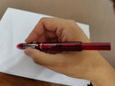【開(kāi)學(xué)必備】白金（PLATINUM ）PKN-7000 CURIDAS按壓式按動(dòng)鋼筆練字文具日本進(jìn)口鋼筆套裝商務(wù)男女士送禮 紅色 F尖 曬單實(shí)拍圖