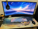 三星（SAMSUNG） 34英寸顯示器 帶魚(yú)屏 準4K/100Hz 1000R 曲面 21:9 FreeSync Type-c 90W  電腦屏幕 S34C650UAC 升降支架 曬單實(shí)拍圖
