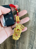 大雁塔純黃銅沙金貔貅鑰匙扣掛件高檔男女皮丘平安吊墜書(shū)包小掛飾 招財貔貅（鑰匙扣） 曬單實(shí)拍圖