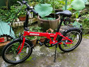 大行（DAHON）20英寸6速鋁合金超輕折疊自行車成年人男女式學(xué)生單車KBA061 中國紅 曬單實(shí)拍圖