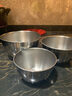 下村（SHIMOMURA）日本進(jìn)口打蛋盆打發(fā)盆料理盆烘焙碗不銹鋼盆攪拌盆調料碗 不同規格/3個(gè)裝 曬單實(shí)拍圖