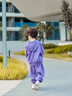 齊齊熊（ciciibear）[空空棉]男童秋裝套裝兒童2025新款運動(dòng)服寶寶衛衣早秋外套外出 棱鏡紫 100 曬單實(shí)拍圖