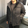 淺咫立領(lǐng)短款羽絨服男修身冬季男士加厚保暖潮流冬天外套衣服男 黑色 2XL(125-145斤) 曬單實(shí)拍圖
