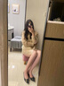 達(dá)芙妮（DAPHNE）單鞋女船鞋粗跟瑪麗珍皮鞋婚鞋2025春夏季新款工作宴會伴娘鞋 米色 跟高 3.2cm 36 尺碼偏大一碼，建議拍小一碼 曬單實(shí)拍圖