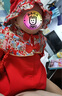 邦詩婕黎紅色新年服女嬰兒服連體衣春秋冬新生兒寶寶滿月百天周歲復(fù)古禮服 喜氣紅內(nèi)襯薄絨(連體衣+帽子) 80碼 曬單實(shí)拍圖