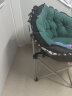 欧吉宿舍电脑椅子家用卧室舒服久坐懒人沙发椅大学生男生寝室电竞座椅 绒布墨绿色(55cm坐高) 固定扶手 钢制脚 实拍图