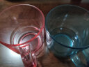 NITORI宜得利家居 家用简约透明牙刷杯子情侣刷牙杯漱口杯带手柄 蓝色 实拍图
