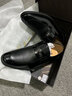 老爺車(chē)（WECKER）皮鞋男加絨正裝鞋真皮增高鞋亮面德比鞋尖頭西裝鞋新郎結婚鞋子男 902黑色增高[單里款] 39 曬單實(shí)拍圖