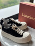 楓葉（leaveland）男鞋夏季新品網(wǎng)面透氣運(yùn)動(dòng)板鞋男厚底增高平底餅干休閑鞋子男 黑色（皮鞋碼） 41 曬單實(shí)拍圖