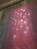 诺罗 简易窗帘免打孔安装魔术贴布纱一体双层卧室小窗帘纯色粘贴遮光 粉色魔术贴款（布纱双层） 宽1米*高1.5米/1片 实拍图