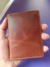 勞斯名爵（RollsMinjor）品牌新款復古牛皮卡包男士短款真皮多卡位駕照包證件卡夾商務(wù)休閑 經(jīng)典棕 10卡位 曬單實(shí)拍圖