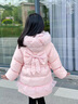 G.DUCKKIDS童裝女童羽絨服中長(zhǎng)款加厚保暖兒童外套白鴨絨冬裝連帽小女孩衣服 杏色 120 （建議身高110cm  6-7歲）c 曬單實(shí)拍圖