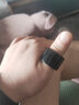 映和 翡翠墨翠扳指老坑墨玉戒指復(fù)古大氣冰種玉石大拇指環(huán)男女款 附證書(shū) 內(nèi)徑22mm 曬單實(shí)拍圖