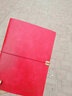 泰南德（TAINANDE） a5活頁(yè)筆記本文具商務(wù)本子復古記事本 軟皮綁帶本簡(jiǎn)約日記本可定制LOGO A5綁繩活頁(yè)本-紅色 曬單實(shí)拍圖