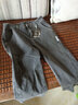 東方駱駝（EASTERN CAMEL）牛仔短褲男春夏季薄款7分中褲潮牌寬松直筒2025夏天男士七分褲子 766淺藍+766灰色 32 曬單實(shí)拍圖