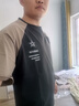 Foss Phil短袖T恤男士夏季潮牌拼接體恤男裝休閑撞色半截袖上衣3968深灰XL 曬單實(shí)拍圖