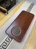 明竹茶盤(pán)家用托盤(pán)蓄水功夫茶具2025新款桌面茶海竹實(shí)木瀝水干泡小茶臺 暗紅色【小圓32*19】【送水管】 曬單實(shí)拍圖