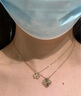 奧珂伊莎鐳射18K黃金四葉草項鏈女時尚車花AU750配證書情人節(jié)生日送女友 【18K黃金】鐳射四葉草項鏈 克重5克【證書+禮盒+順豐】 曬單實拍圖