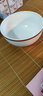 穆尼生活ins韓式復(fù)古線圈飯碗酸奶早餐麥片碗水果米飯碗家用陶瓷小碗 綠色 曬單實(shí)拍圖