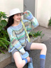 妍莉芬（yanlifen）休閑褲女裝秋季套裝女2025年新款穿搭整套法式衣服兩件套褲子春秋 條紋上衣 S【80-90斤】 曬單實(shí)拍圖