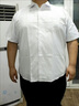 狄帝鯊（DIDISHA）大碼白襯衫男士胖子肥佬短袖襯衣商務(wù)休閑加肥加大寬松特大號上衣 白色 3XL 【140-150斤】 曬單實(shí)拍圖